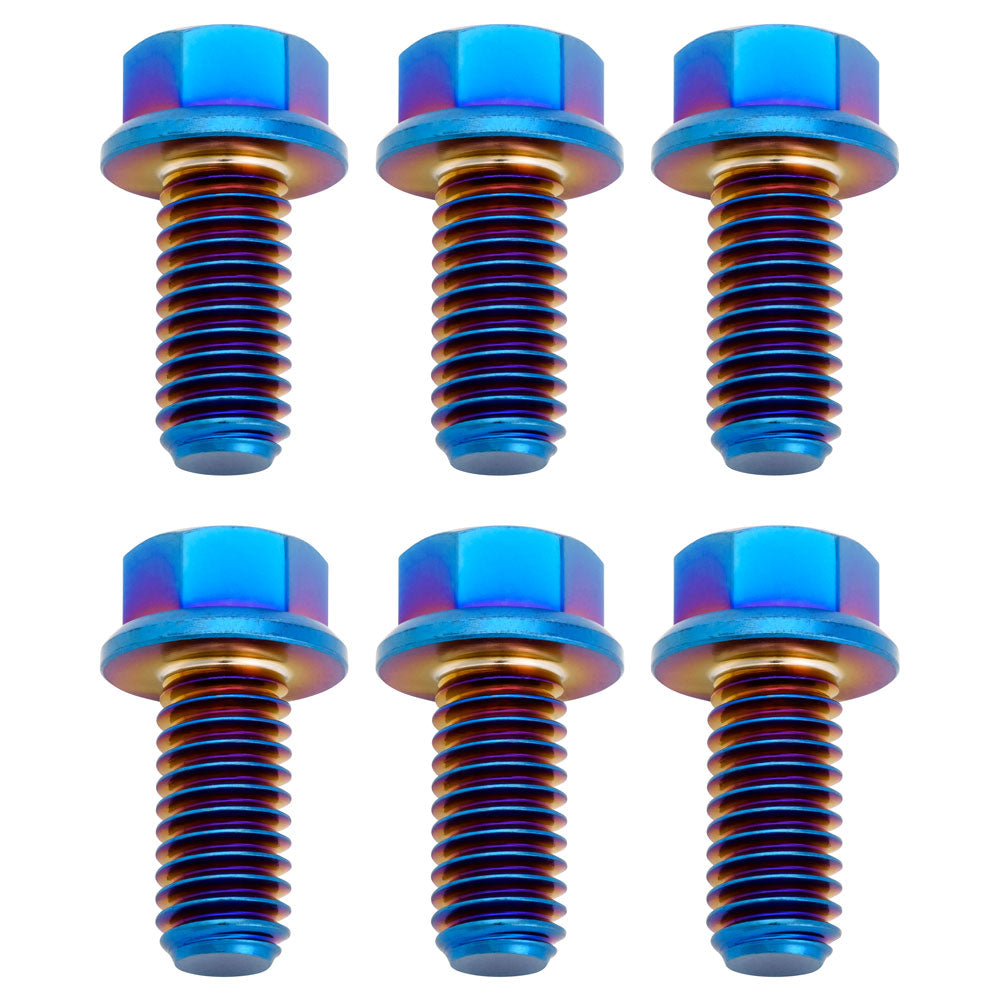 Tusk 2119370001 Titanium Rotor Bolt Kit Burnt Blue