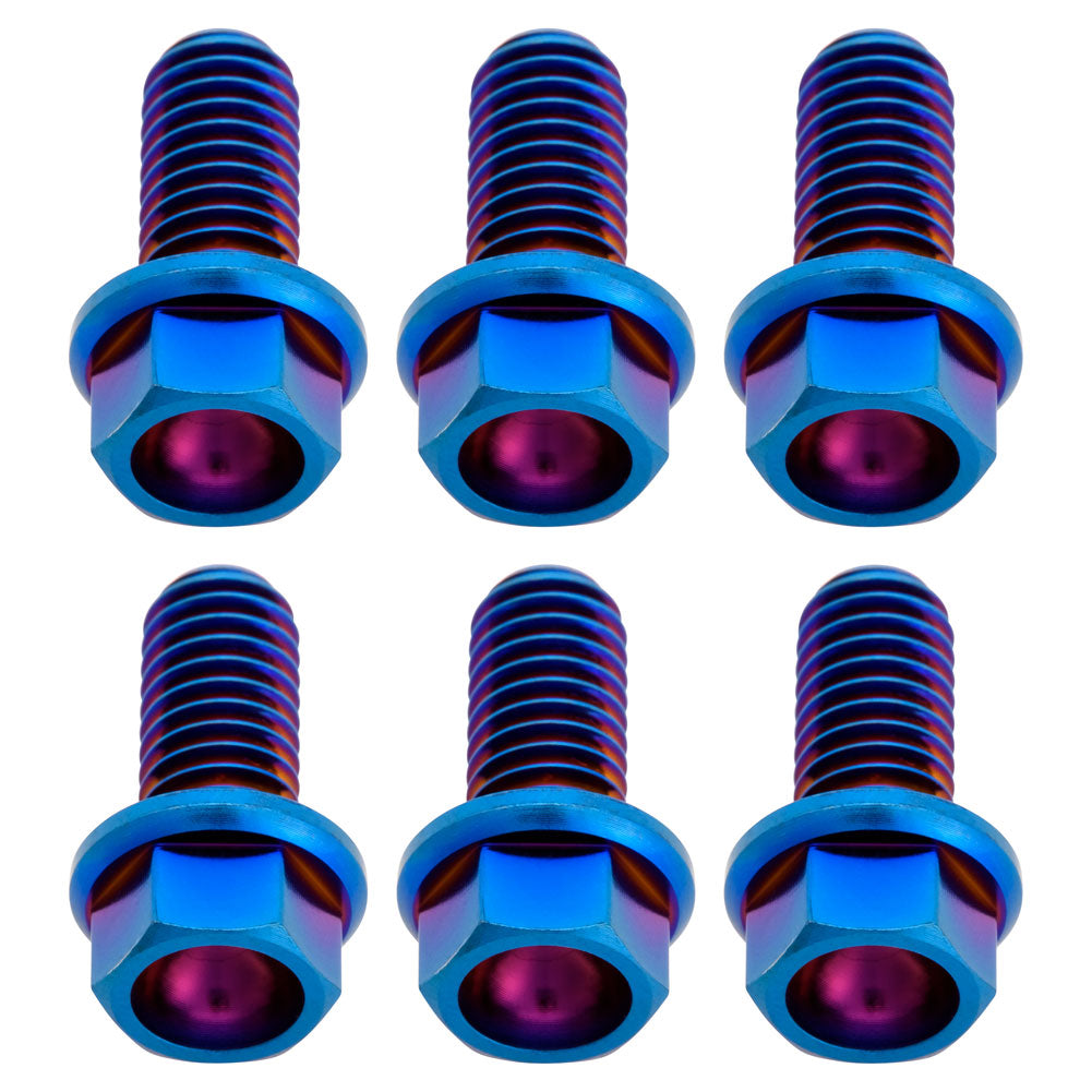Tusk 2119370001 Titanium Rotor Bolt Kit Burnt Blue