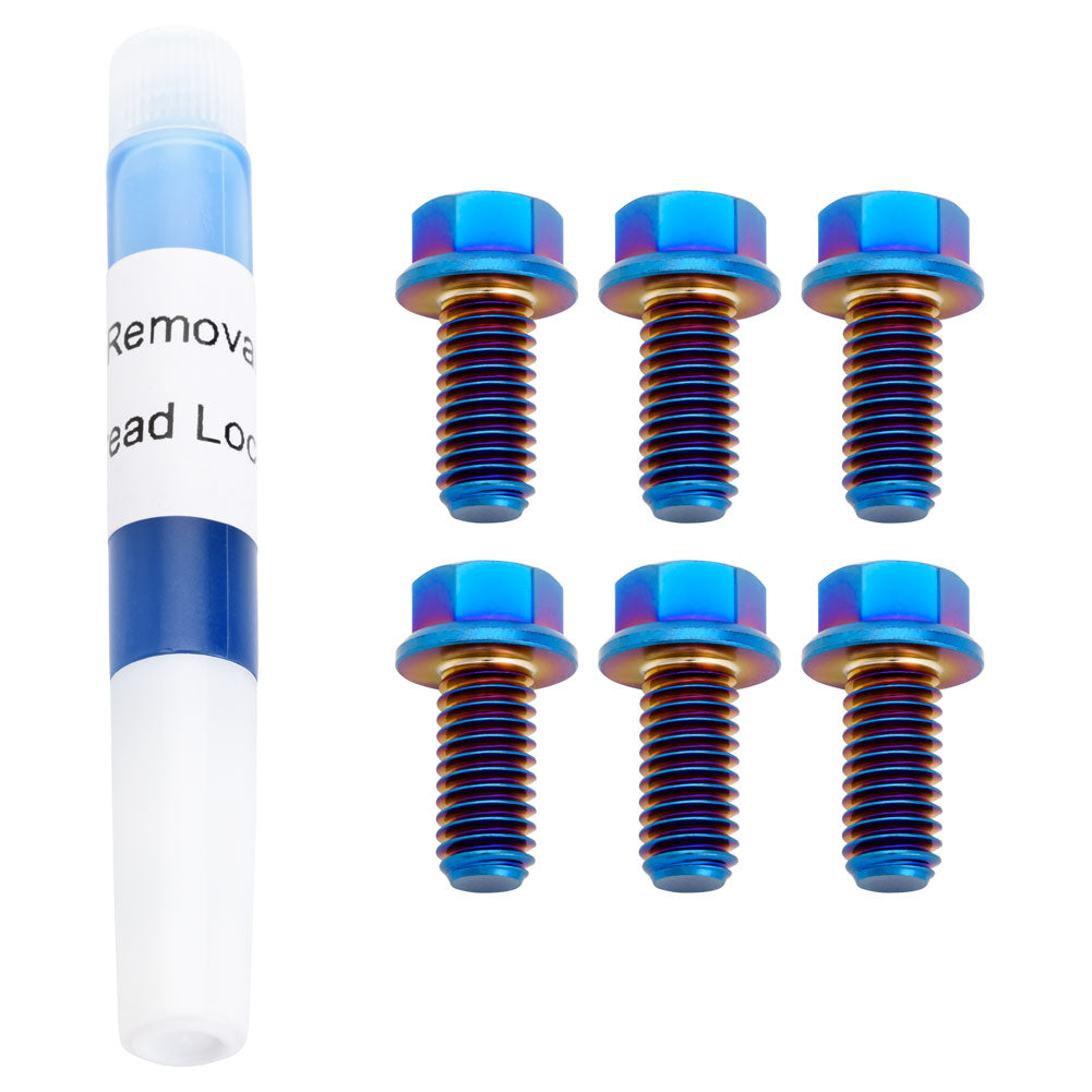 Tusk 2119370001 Titanium Rotor Bolt Kit Burnt Blue