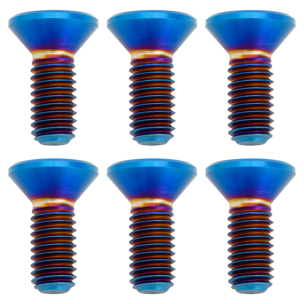 Tusk 2119370002 Titanium Rotor Bolt Kit Burnt Blue