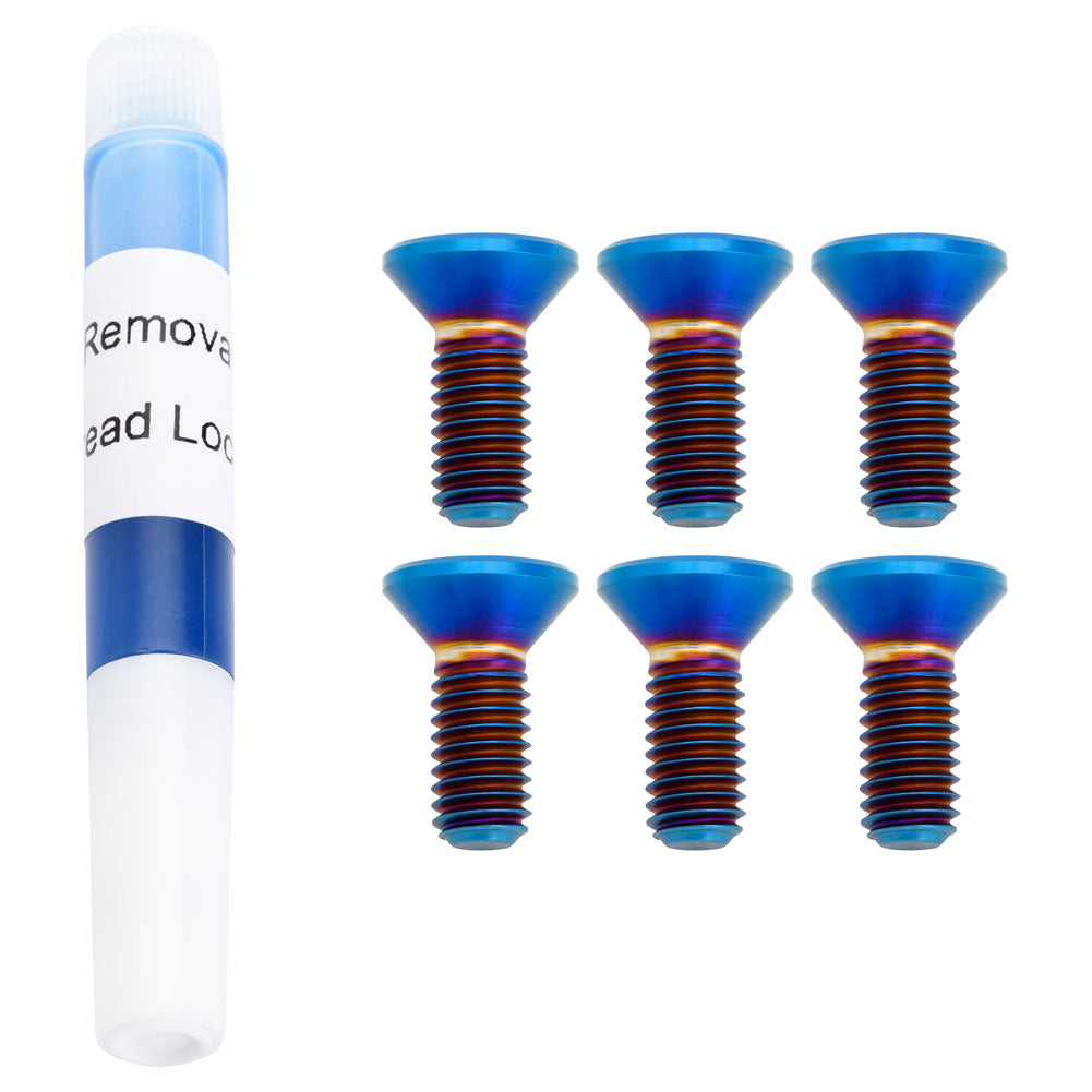 Tusk 2119370002 Titanium Rotor Bolt Kit Burnt Blue