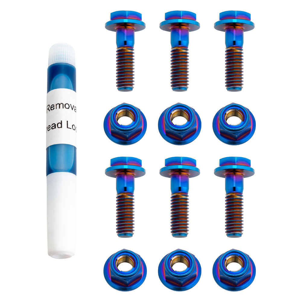 Tusk 2119370004 Titanium Rotor Bolt Kit Burnt Blue