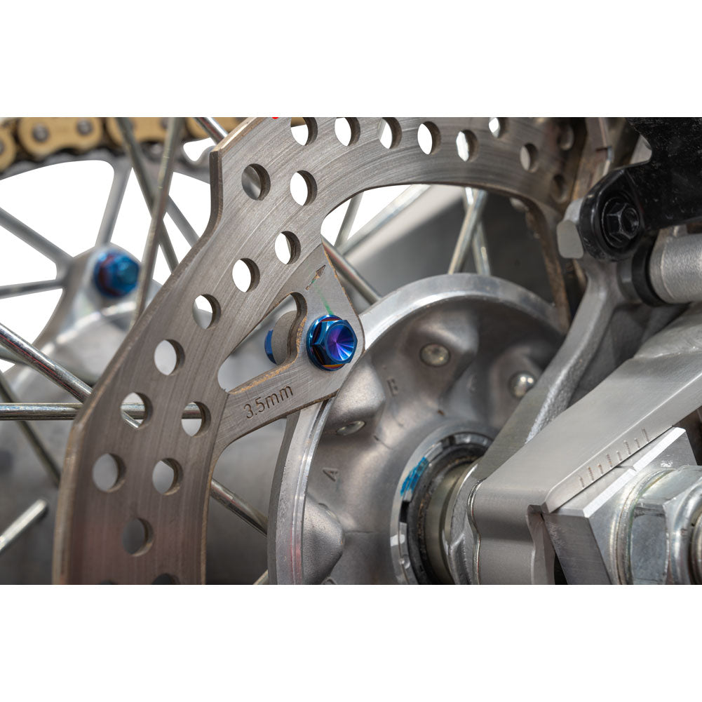 Tusk 2119370004 Titanium Rotor Bolt Kit Burnt Blue