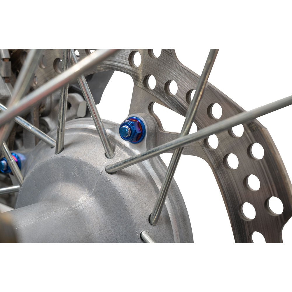 Tusk 2119370004 Titanium Rotor Bolt Kit Burnt Blue