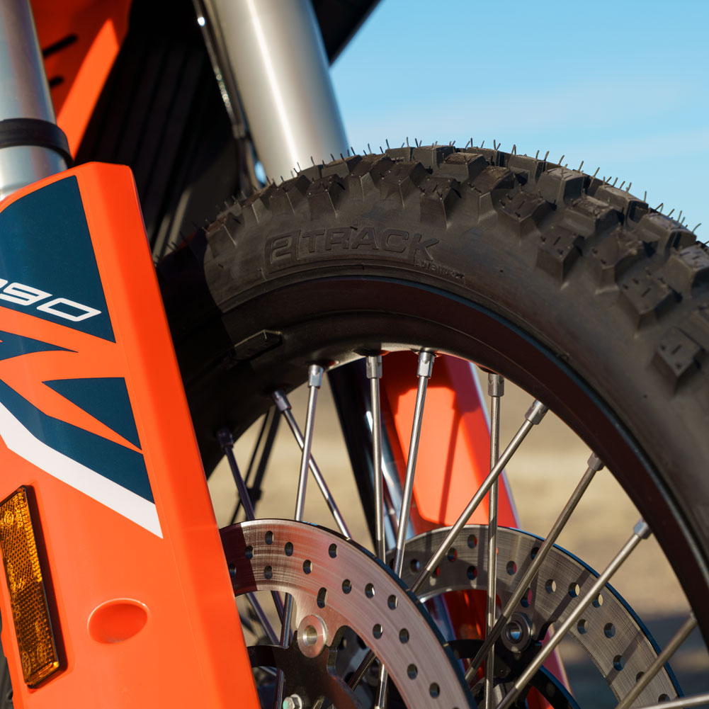 Tusk 2131710006 2Track Adventure Tire Front 120/70B-19 (60T) Tube/Tubeless