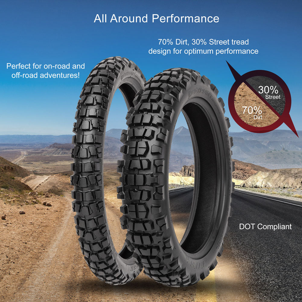 Tusk 2131720002 Waypoint Adventure® Tire 130/90-18 (69R) (Rear)