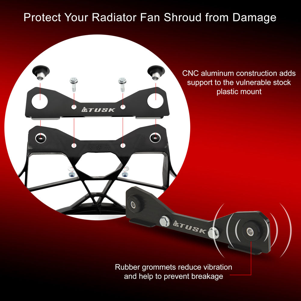 Tusk 2136610001 Fan Shroud Support Bracket Black