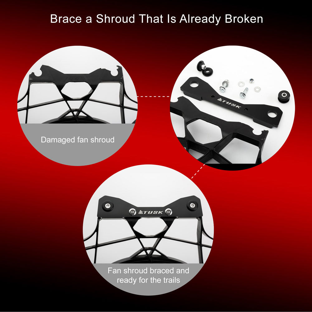 Tusk 2136610001 Fan Shroud Support Bracket Black