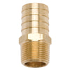 Edelbrock 8078 Fitting Brass Hose 1 00In Hose I D X 3/4-14 Pipe for Sb-fits Chrys Manifolds
