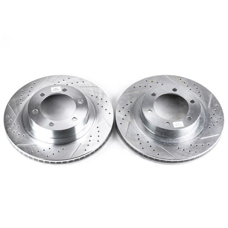 PowerStop fits Lexus 03-09 GX470 Front Evolution Drilled & Slotted Rotors - Pair