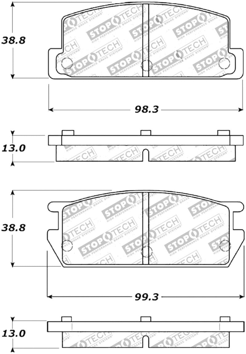 Stoptech 309.0235 Performance Brake Pads