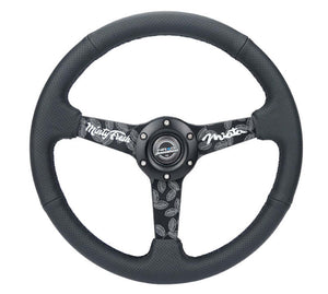 NRG RST-037MB-BGD-R RST-037MB-BGD-R Reinforced Black Perforated Leather