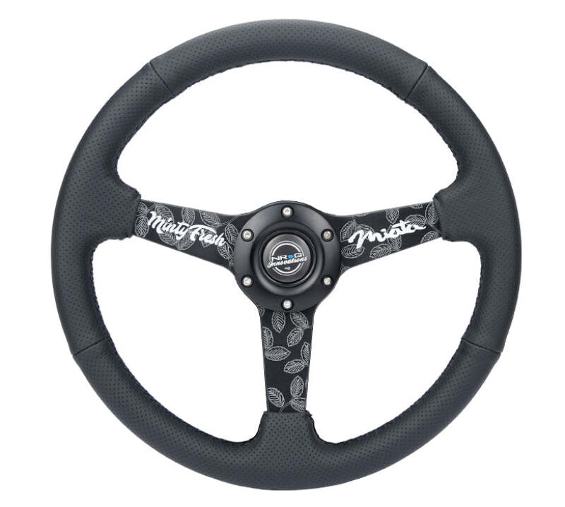 NRG RST-037MB-BGD-R RST-037MB-BGD-R Reinforced Black Perforated Leather