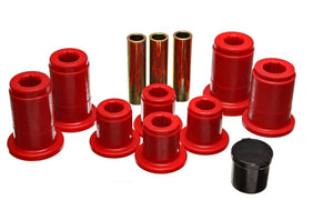 Energy Suspension 4.3168R Front Control Arm Bushing Set - Red