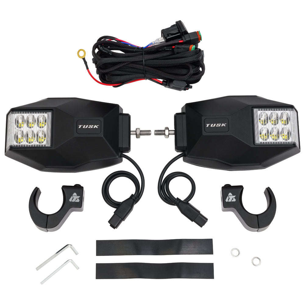 Tusk 2145660001 UTV LED Side View Mirrors 1 3/4" - 1 7/8"