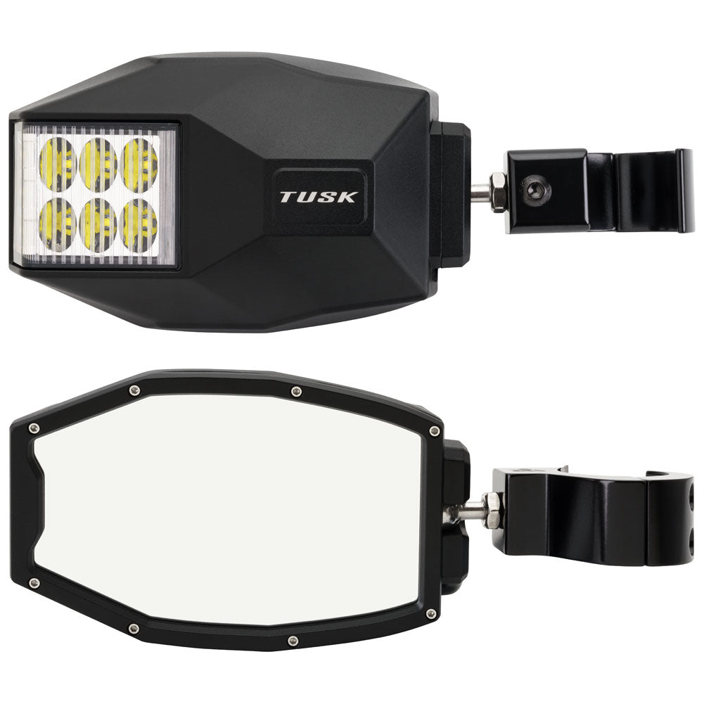 Tusk 2145660001 UTV LED Side View Mirrors 1 3/4" - 1 7/8"