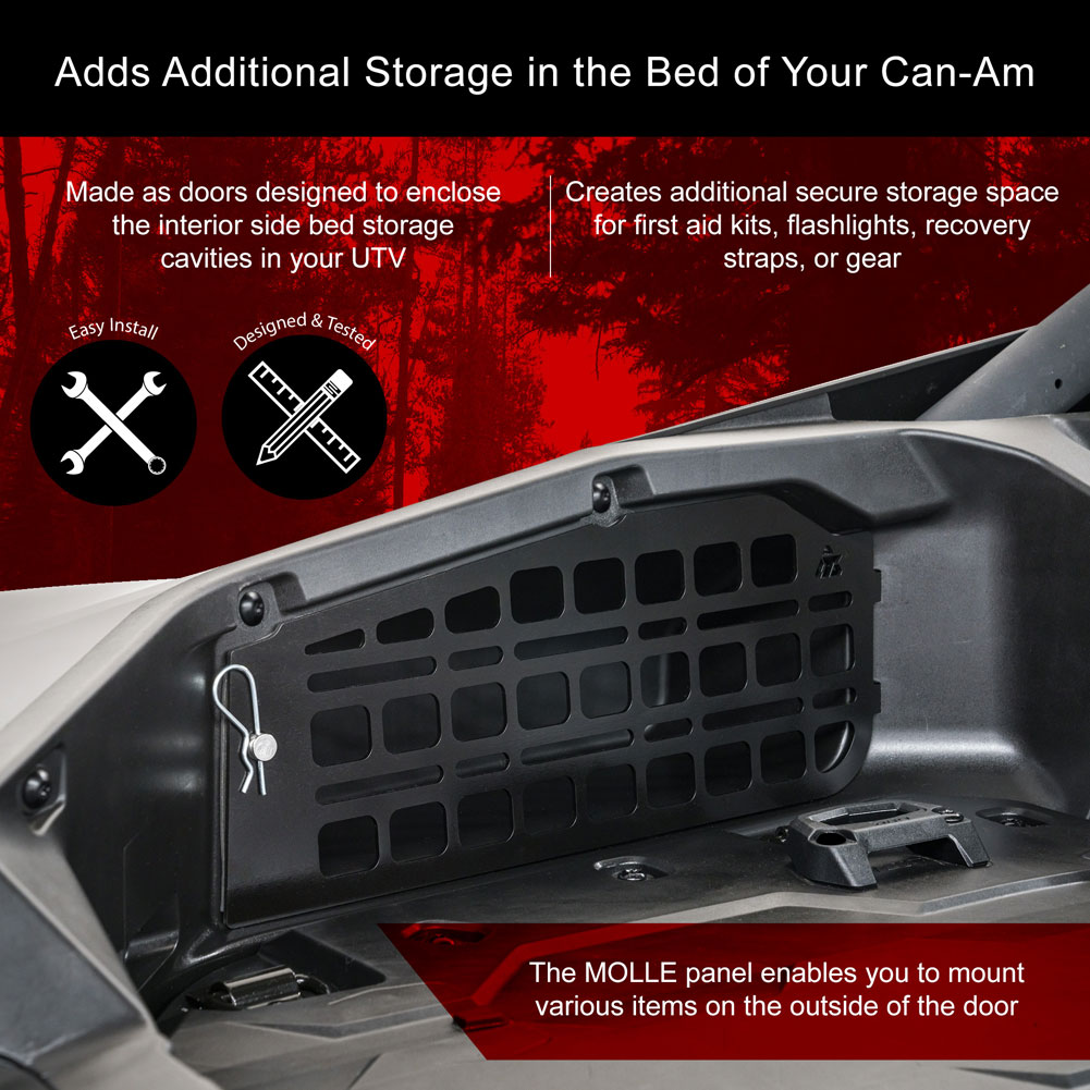 Tusk 2148600001 Aluminum MOLLE Panel Bed Side Doors