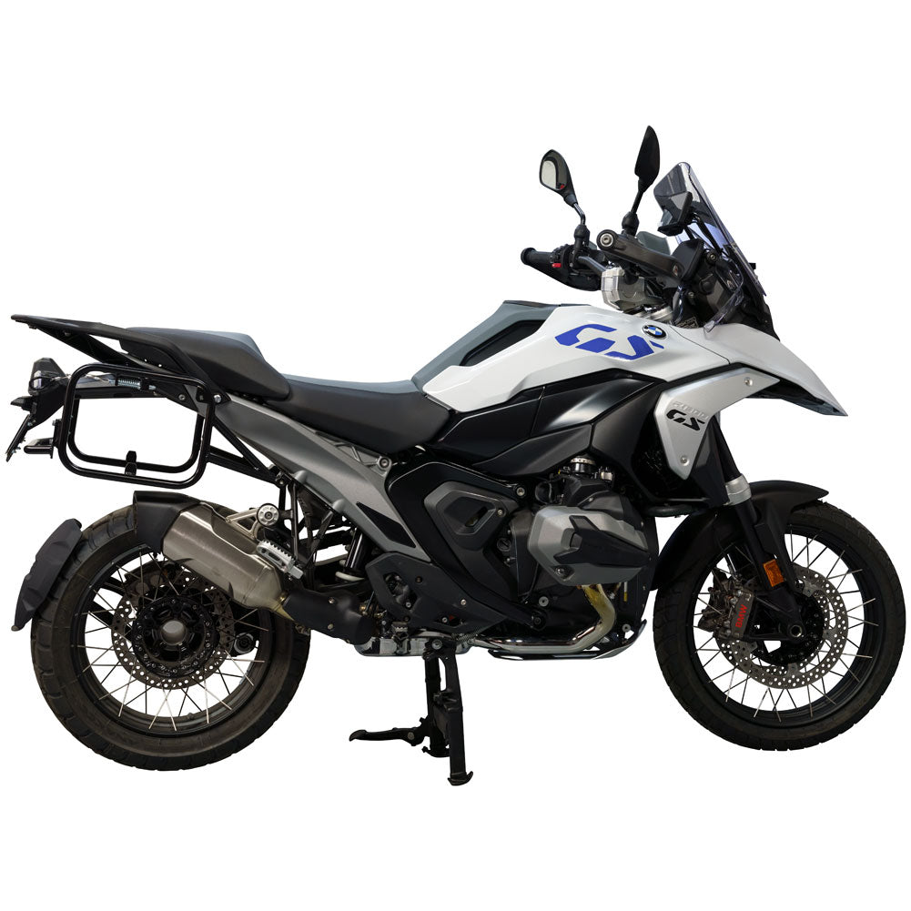 Tusk 2149440001 Pannier Racks with Nelson Rigg Hurricane Dry Saddlebags  Black