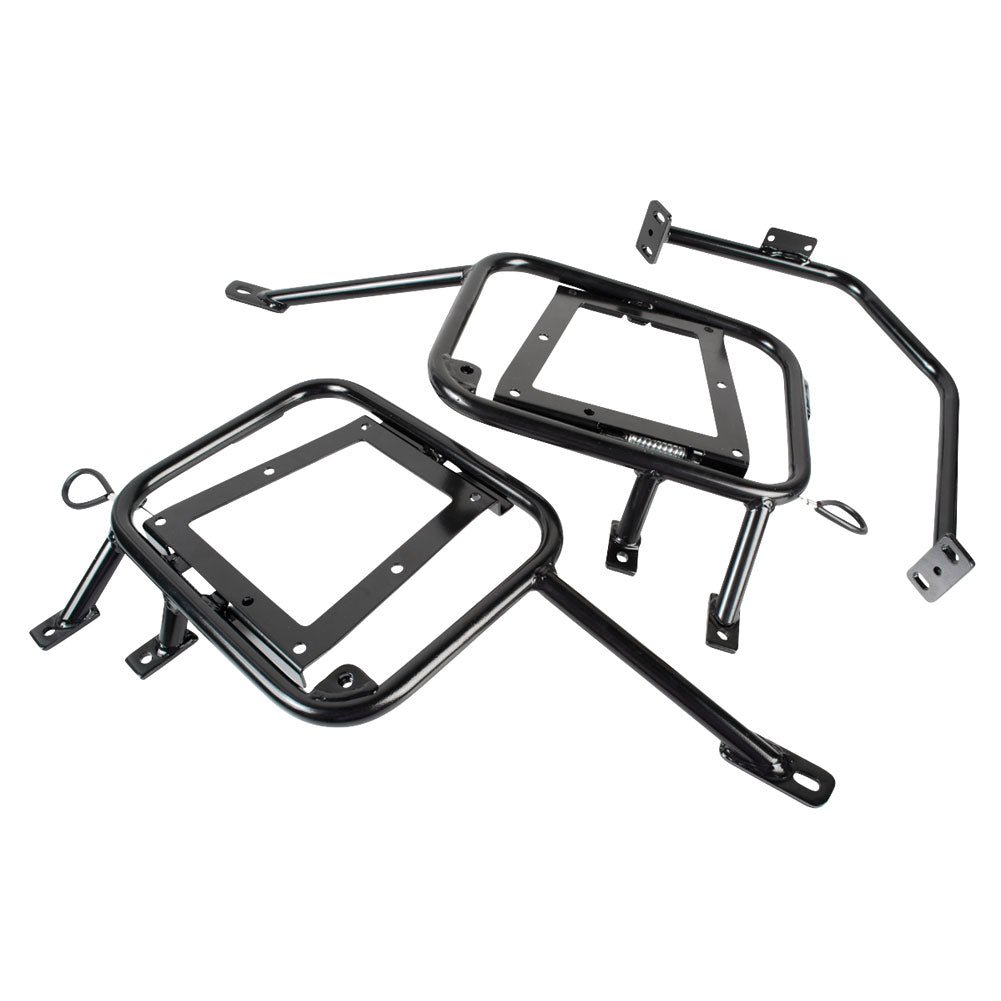 Tusk 2149440008 Pannier Racks with Nelson Rigg Hurricane Dry Saddlebags  Black