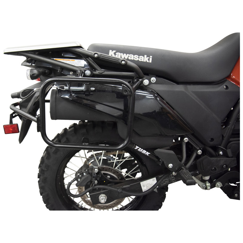 Tusk 2149440022 Pannier Racks with Nelson Rigg Hurricane Dry Saddlebags  Black
