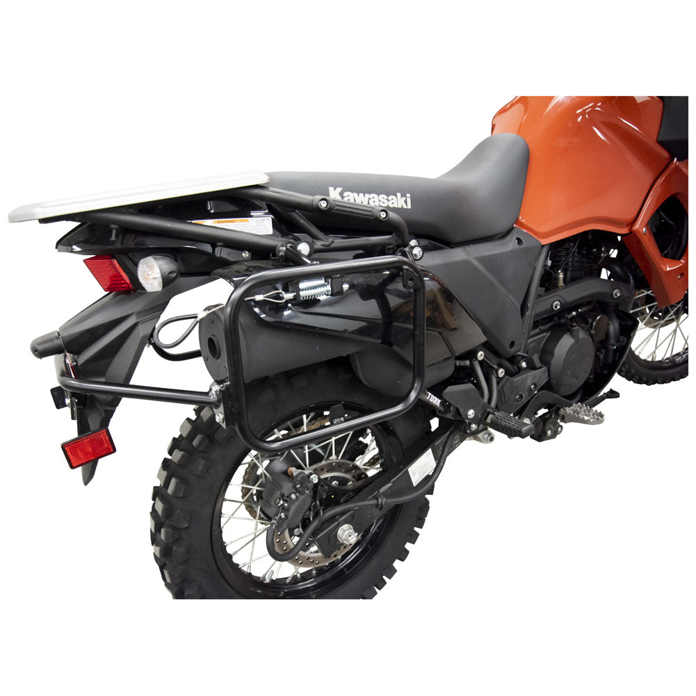Tusk 2149440022 Pannier Racks with Nelson Rigg Hurricane Dry Saddlebags  Black