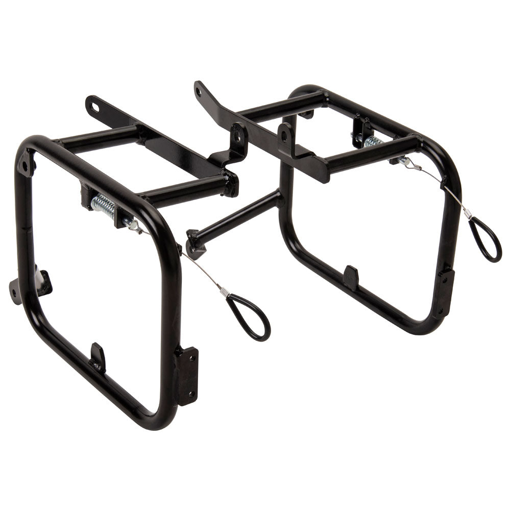 Tusk 2149440023 Pannier Racks with Nelson Rigg Hurricane Dry Saddlebags  Black