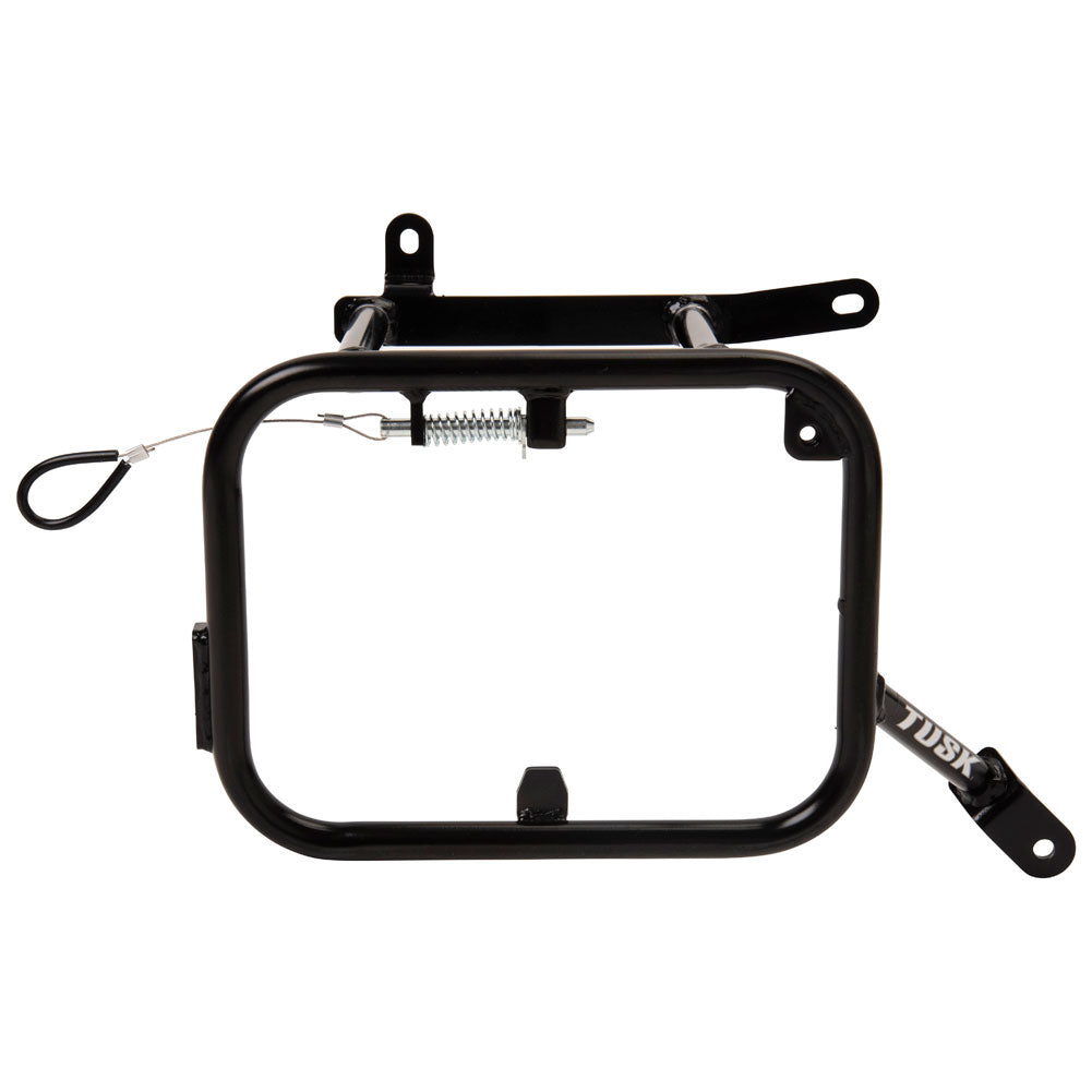 Tusk 2149440023 Pannier Racks with Nelson Rigg Hurricane Dry Saddlebags  Black