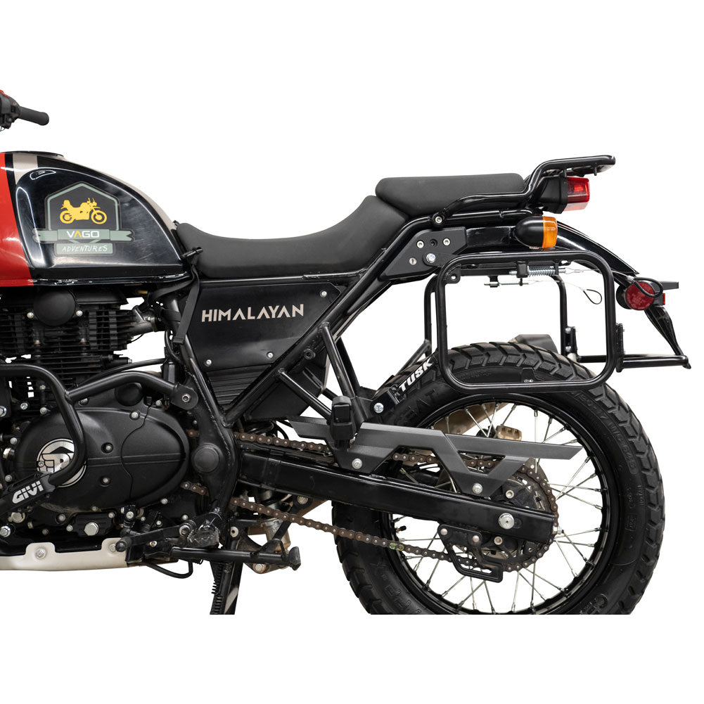 Tusk 2149440023 Pannier Racks with Nelson Rigg Hurricane Dry Saddlebags  Black