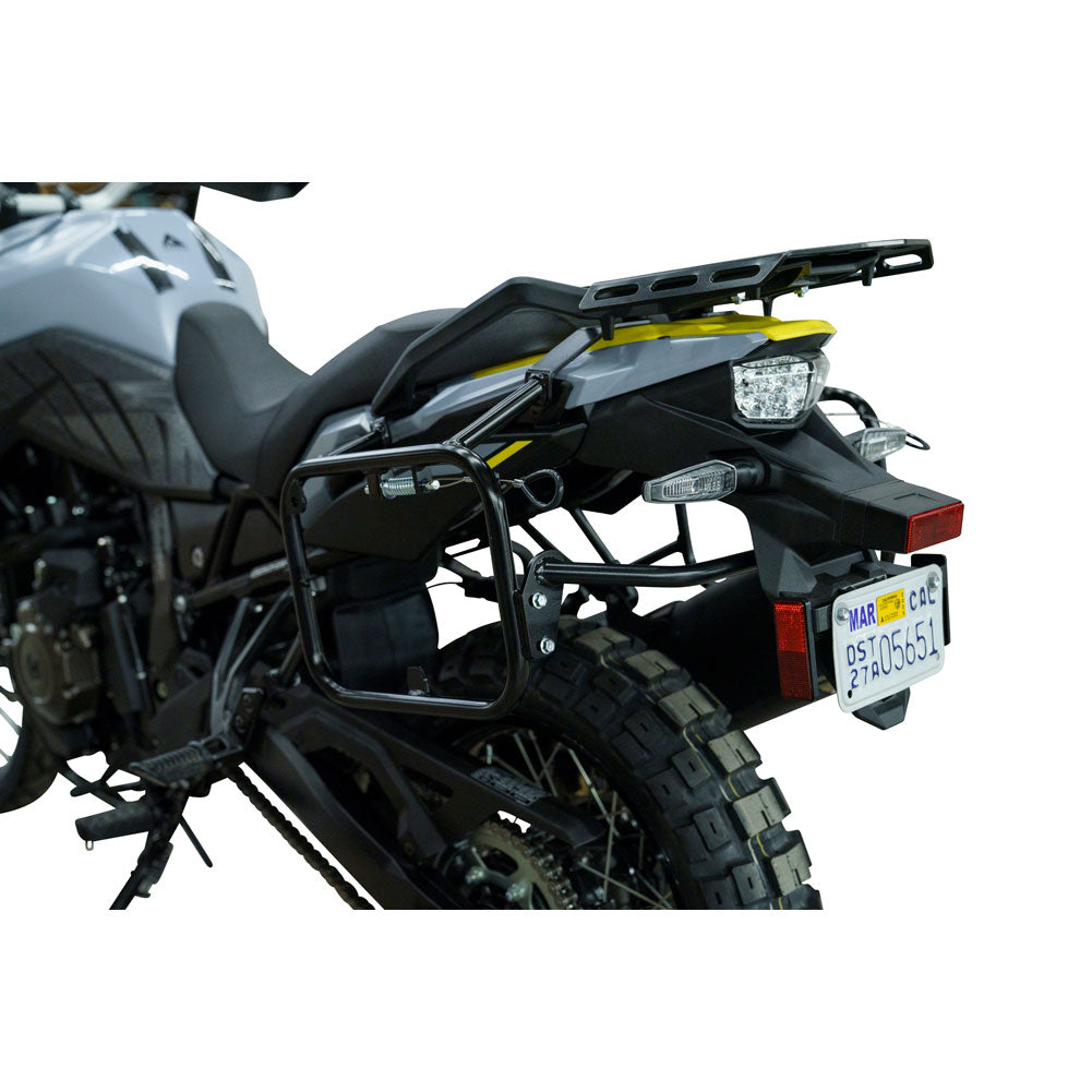 Tusk 2149440024 Pannier Racks with Nelson Rigg Hurricane Dry Saddlebags  Black