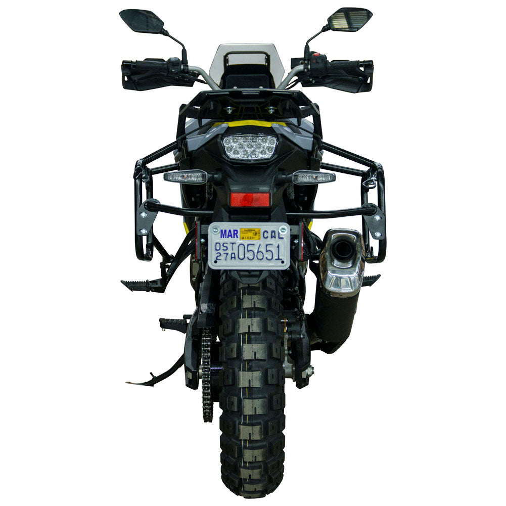 Tusk 2149440024 Pannier Racks with Nelson Rigg Hurricane Dry Saddlebags  Black