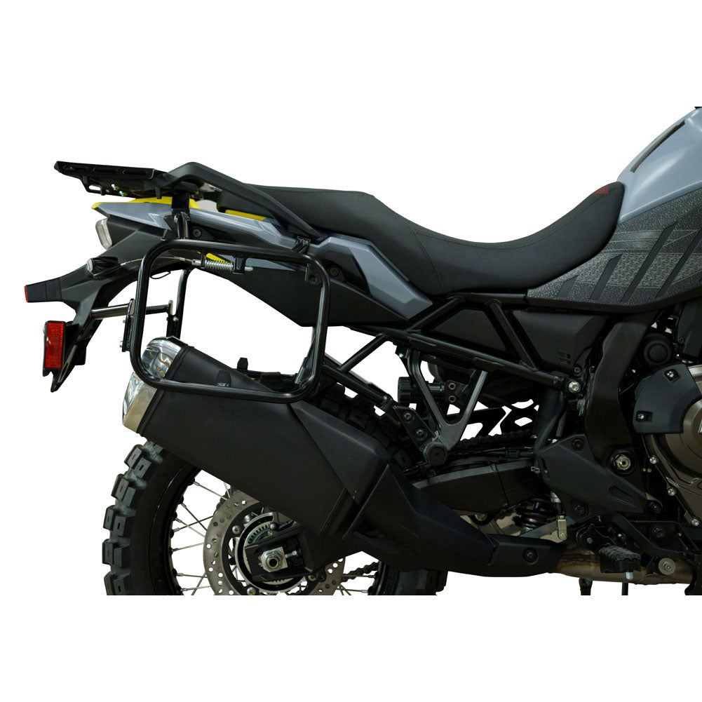 Tusk 2149440024 Pannier Racks with Nelson Rigg Hurricane Dry Saddlebags  Black