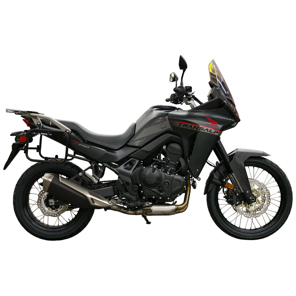 Tusk 2149440025 Pannier Racks with Nelson Rigg Hurricane Dry Saddlebags  Black