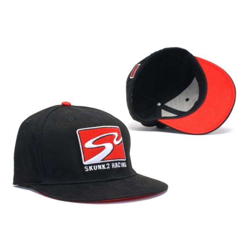 Skunk2 731-99-1500 Team Baseball Cap Racetrack Logo (Black) - S/M