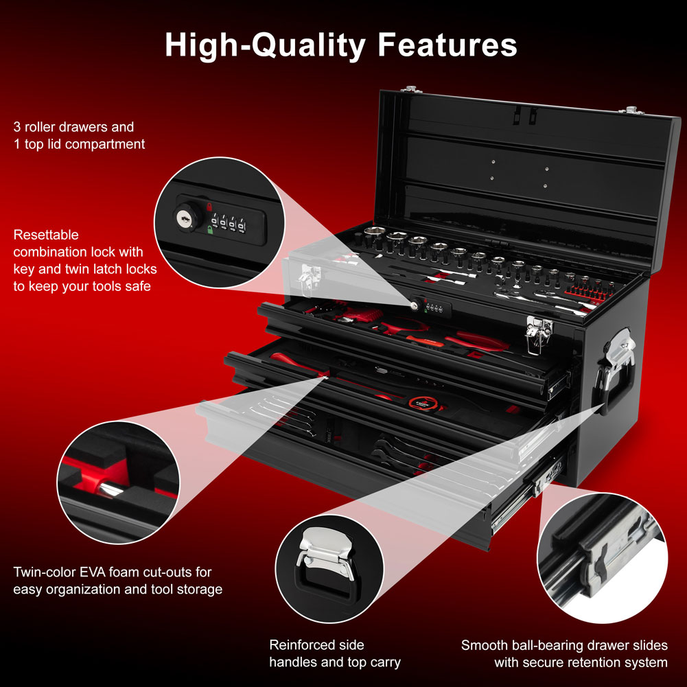 Tusk 2151690001 Moto Toolbox w/Tools