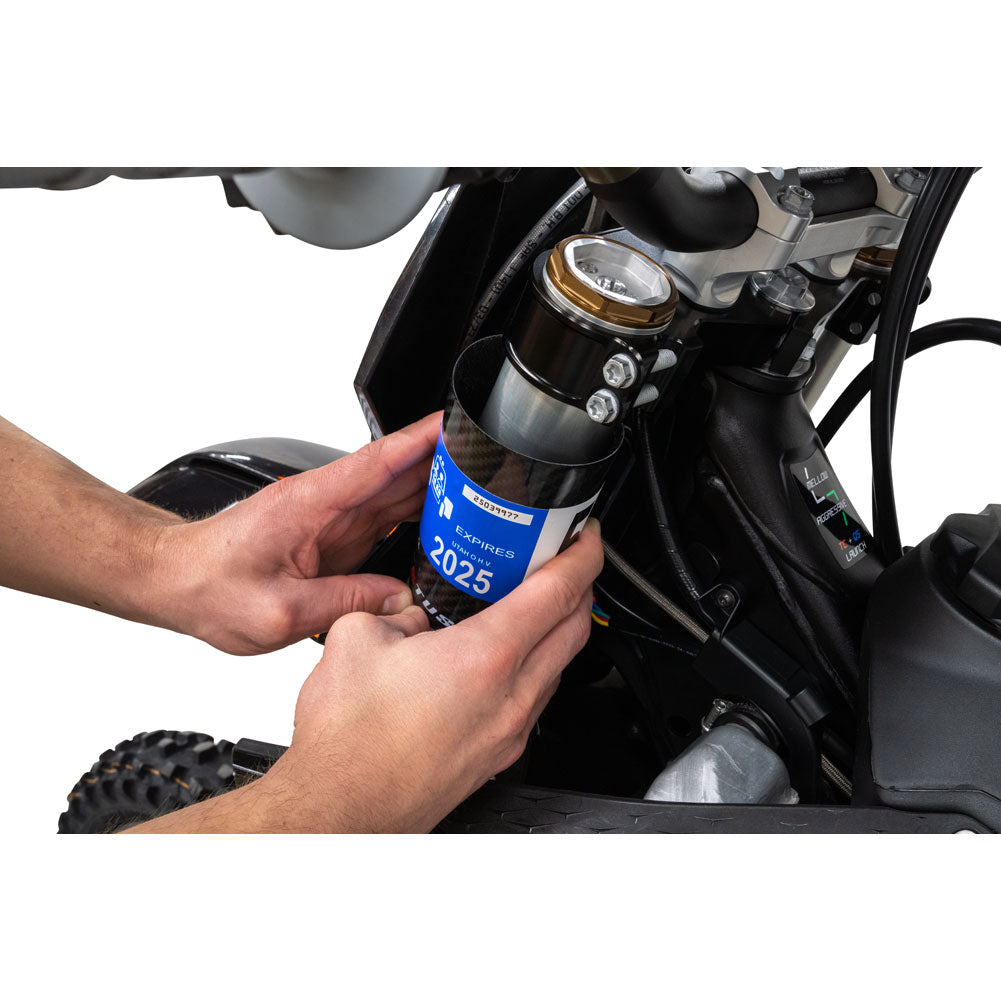 Tusk 2152660001 Carbon Fiber Motorcycle Registration Wrap