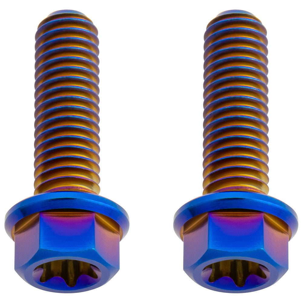 Tusk 2152720003 Titanium Bolt M6 x 20mm 2 Pack Burnt Blue