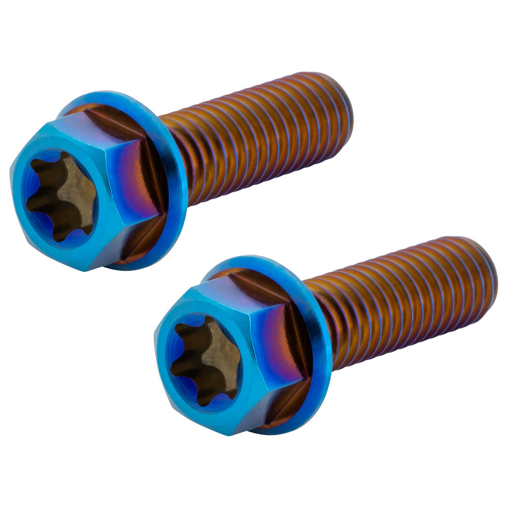 Tusk 2152720003 Titanium Bolt M6 x 20mm 2 Pack Burnt Blue