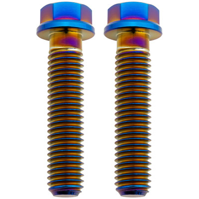 Tusk 2152720005 Titanium Bolt M8 x 35mm 2 Pack Burnt Blue
