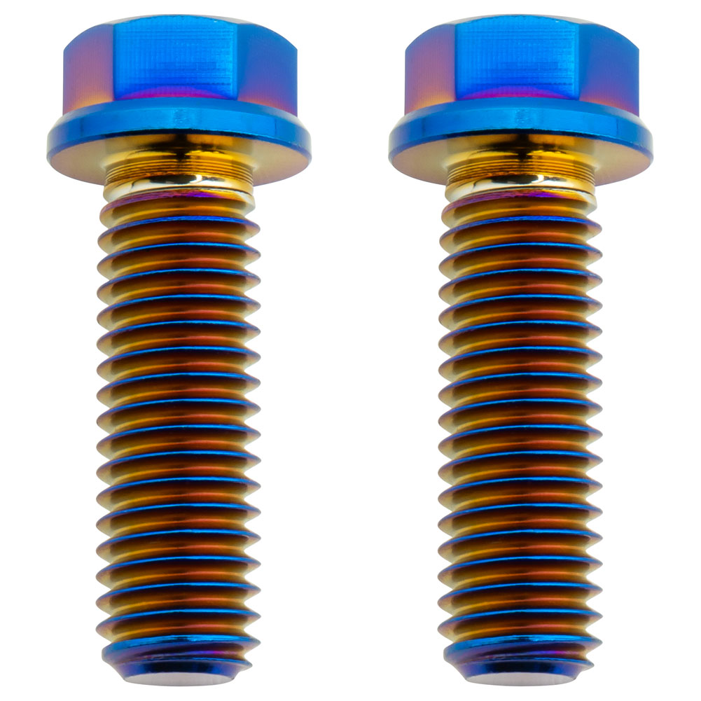 Tusk 2152720006 Titanium Bolt M8 x 25mm 2 Pack Burnt Blue