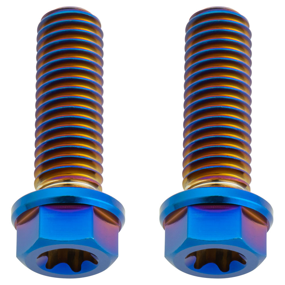Tusk 2152720006 Titanium Bolt M8 x 25mm 2 Pack Burnt Blue
