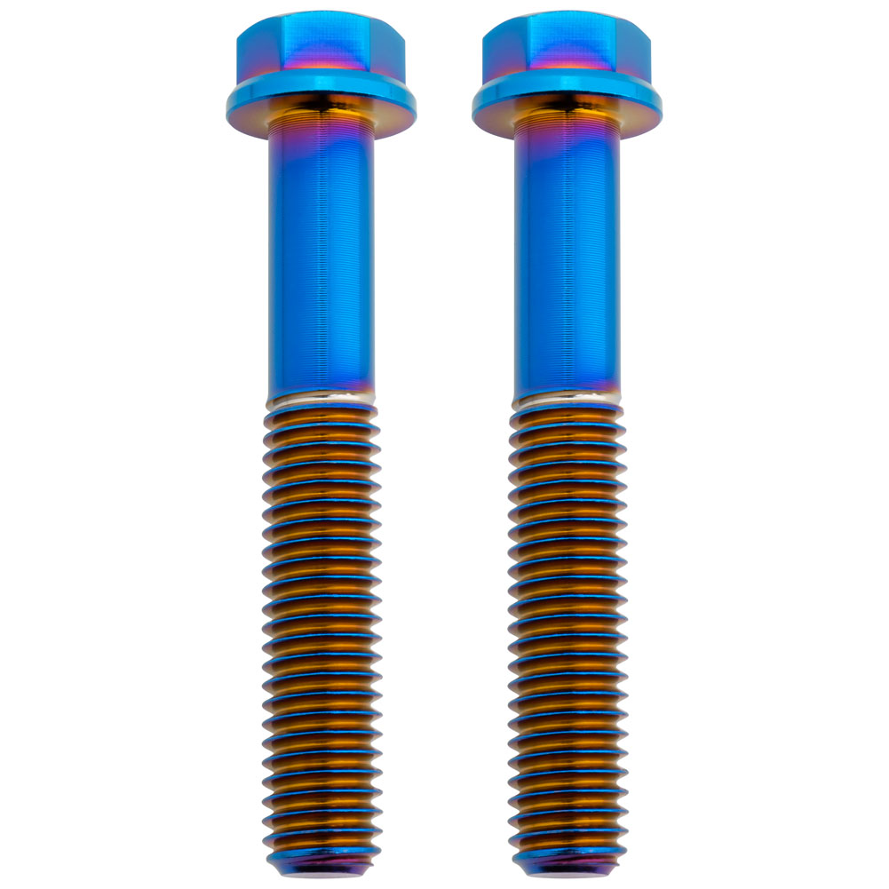 Tusk 2152720007 Titanium Bolt M8 x 50mm 2 Pack Burnt Blue