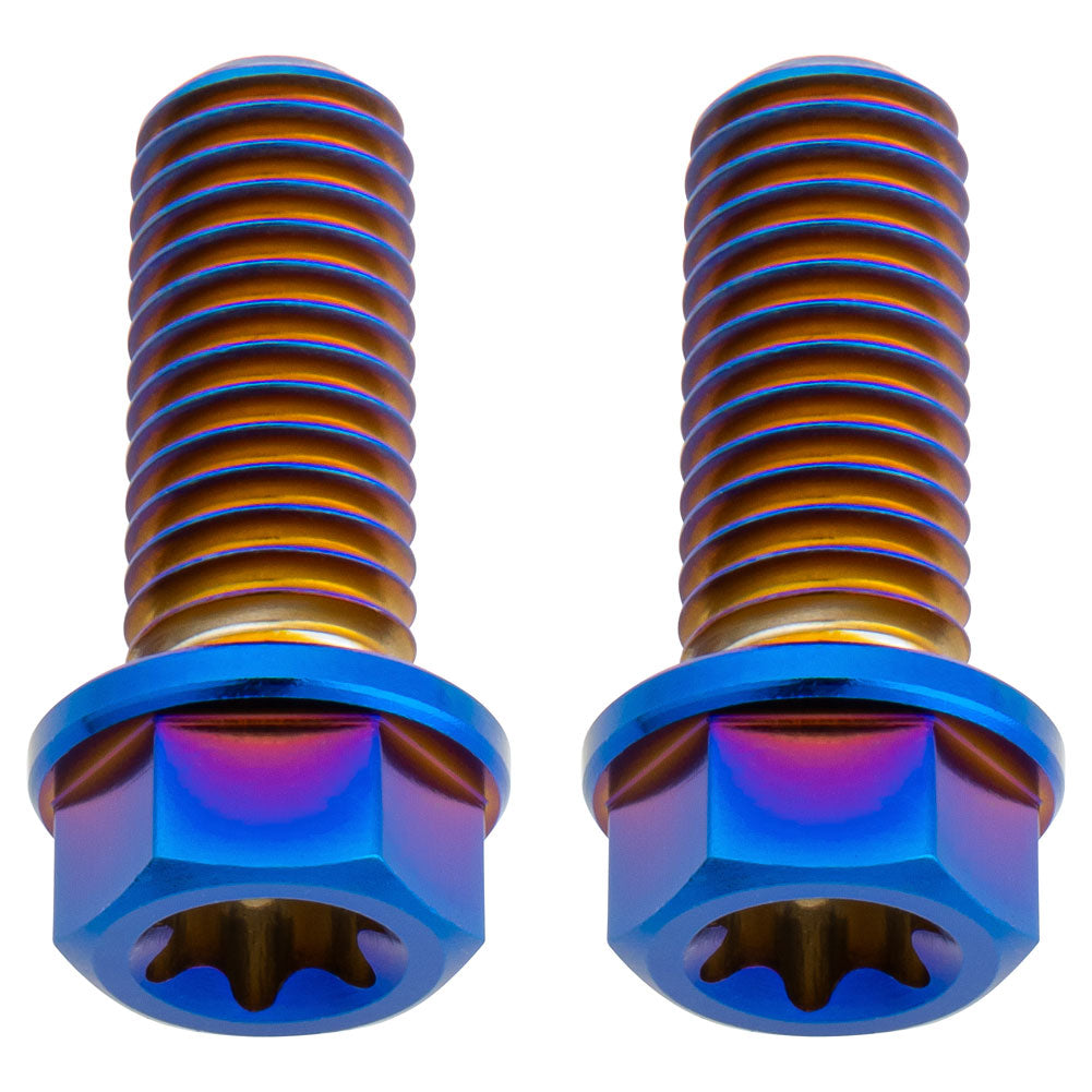 Tusk 2152720009 Titanium Bolt M8 x 20mm 2 Pack Burnt Blue
