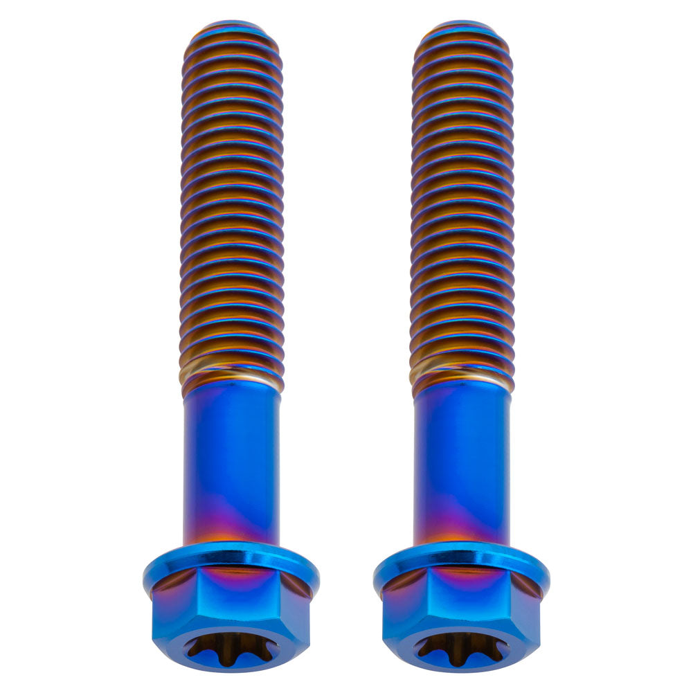 Tusk 2152720010 Titanium Bolt M8 x 45mm 2 Pack Burnt Blue