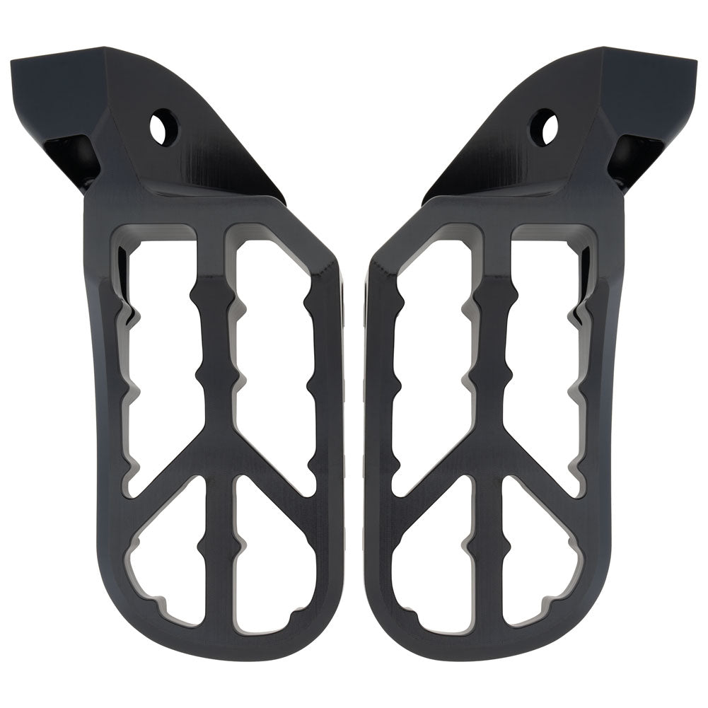 Tusk 2154060001 Edge Billet Adventure Foot Pegs  Black