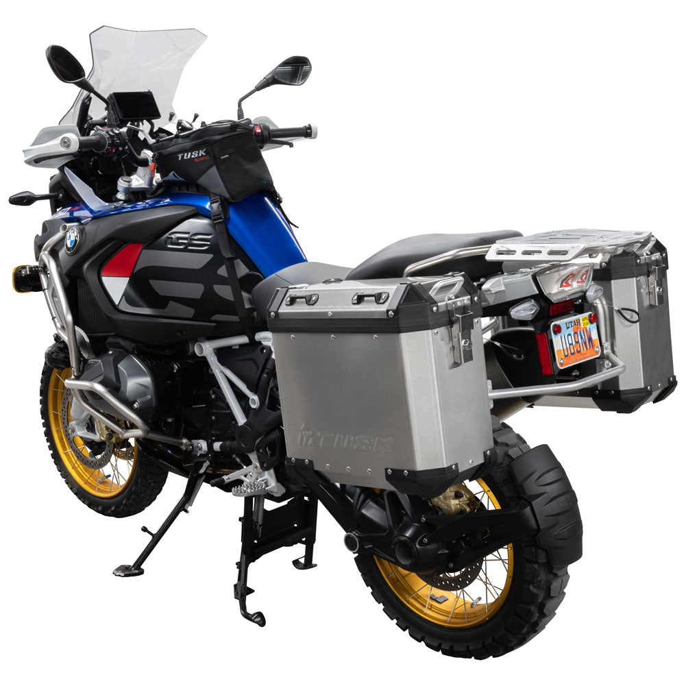 Tusk 2154070001 Frontier Panniers 38 Liter Brushed Aluminum