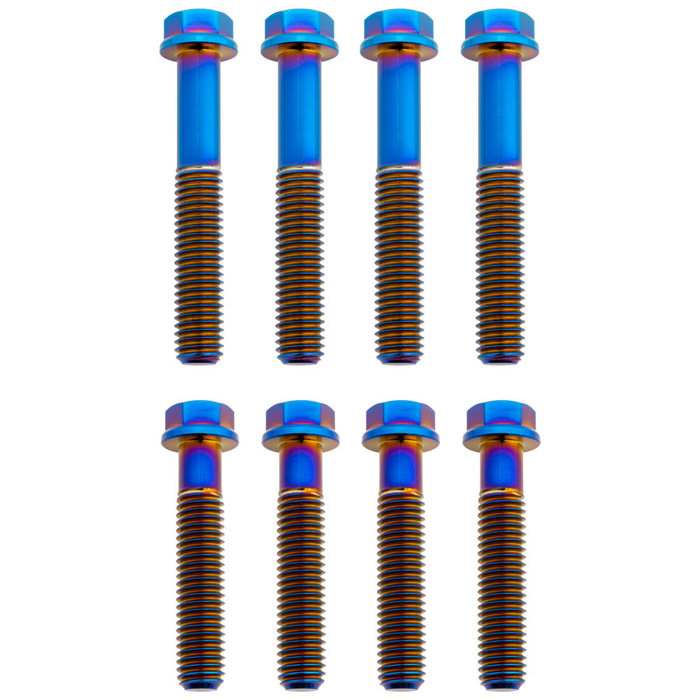Tusk 2156810001 Titanium Triple Clamp Bolt Kit OEM Triple Clamp Burnt Blue