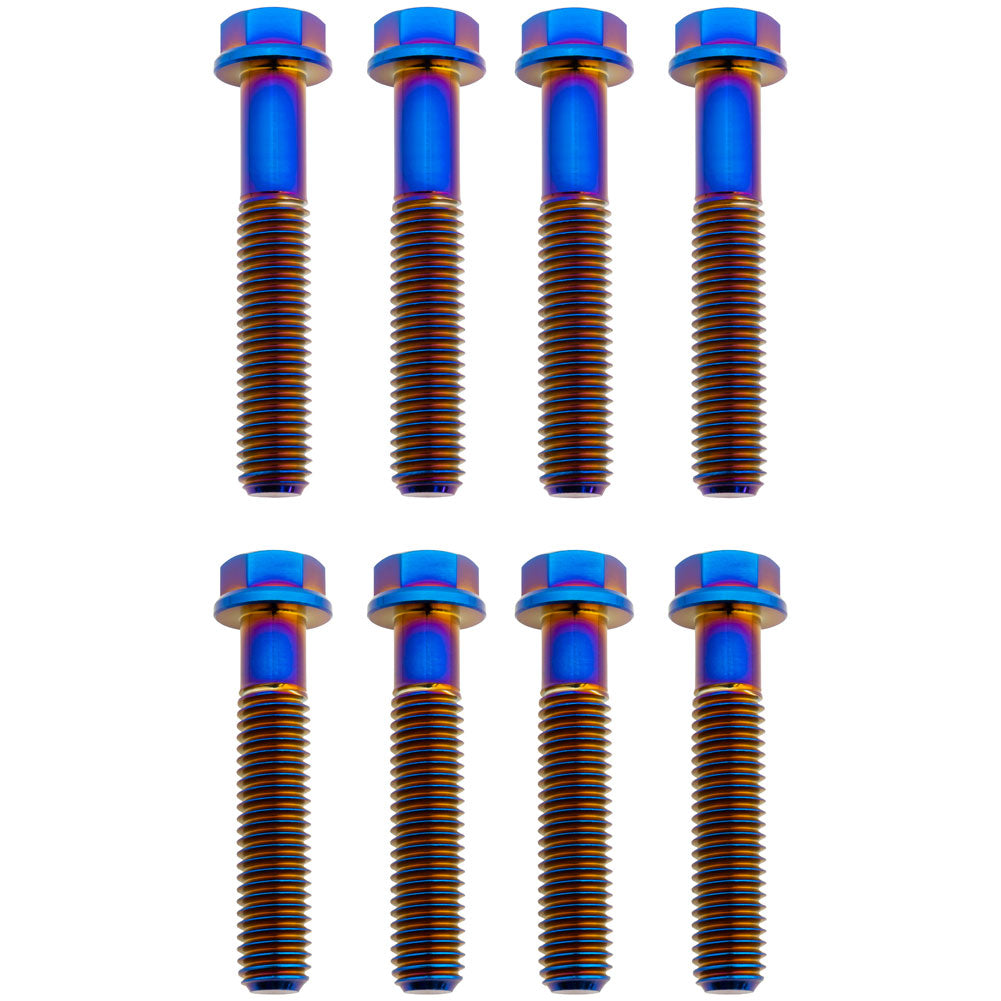 Tusk 2156810011 Titanium Triple Clamp Bolt Kit OEM Triple Clamp Burnt Blue