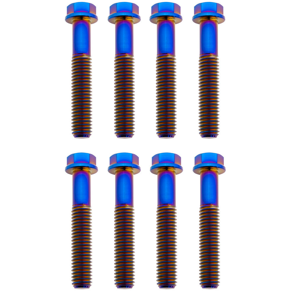 Tusk 2156810012 Titanium Triple Clamp Bolt Kit OEM Triple Clamp Burnt Blue