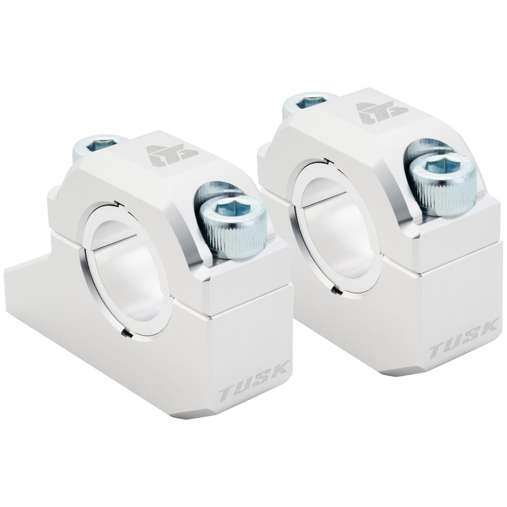 Tusk 2158170001 Offset Bar Risers  Silver