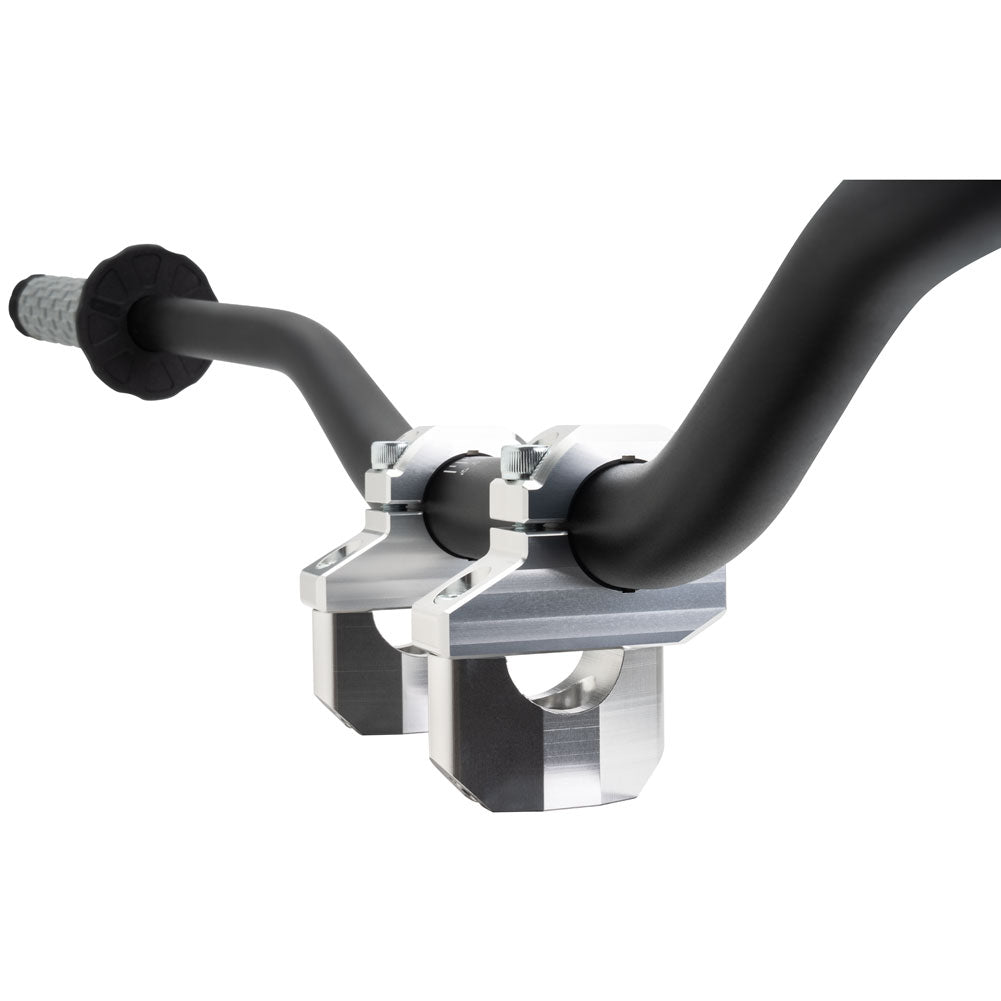 Tusk 2158170001 Offset Bar Risers  Silver